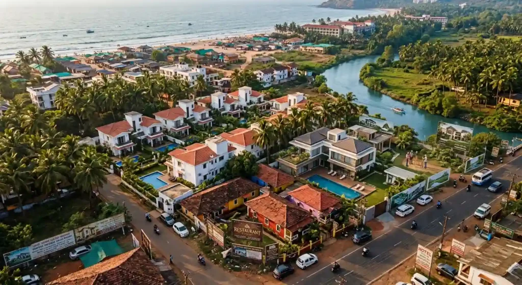 Residential plots near a popular tourist village in North Goa