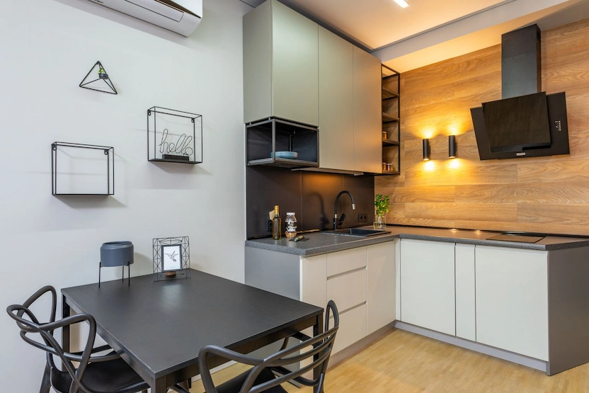 Semi-furnished studio flat with kitchen fittings for sale in Mapusa, Goa
