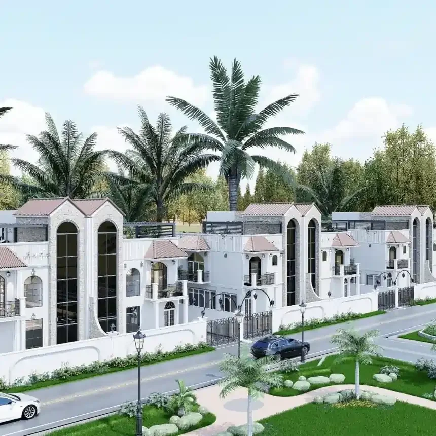 Serene Shores Elevate Luxury Villas surrounded by greenery